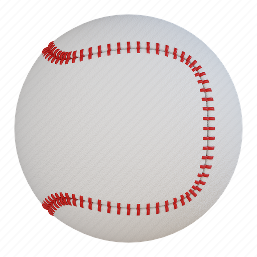 Baseball, ball, softball, game, sport, play 3D illustration - Download on Iconfinder