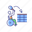 wheelchair badminton, hitting shuttlecock, rival sport, disabled sportsman 