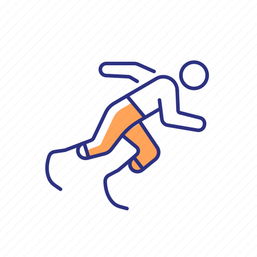 Athletics, sport competition, track, disabled sportsman icon - Download on Iconfinder