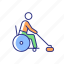 wheelchair curling, adaptive sport, winter game, disabled sportsman 