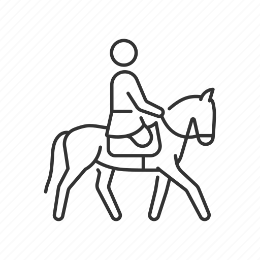 Equestrian, horseback riding, horse racing, disabled sportsman icon - Download on Iconfinder