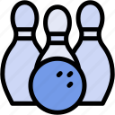 bowling, pins, equipment, sports, game