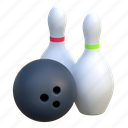 bowling, ball, pin, sport, equipment, illustration, game 