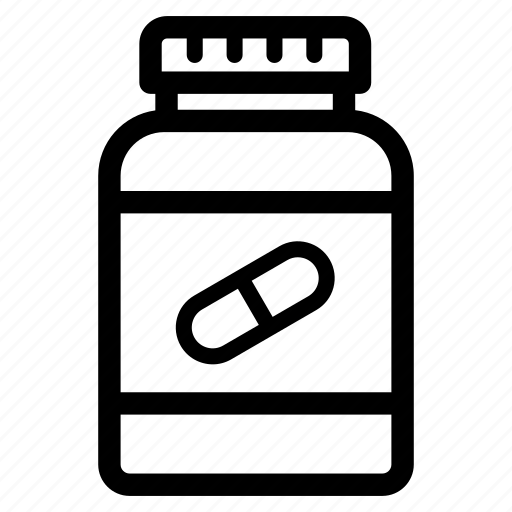 Vitamins, bottle, pills, capsules, drugs, medication icon - Download on Iconfinder