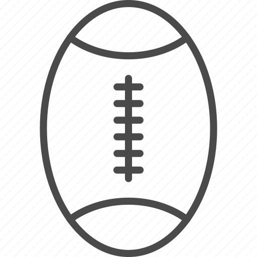 American football, ball, football, line, outline, rugby, sport icon - Download on Iconfinder
