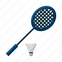 badminton, racket, shuttlecock