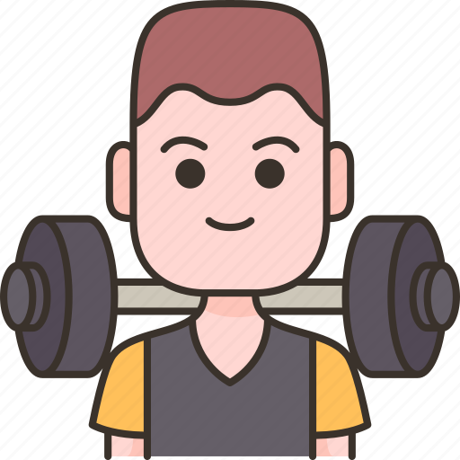 Weightlifting, barbell, strength, training, gym icon - Download on Iconfinder