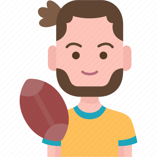 Rugby, player, athlete, sport, game icon - Download on Iconfinder