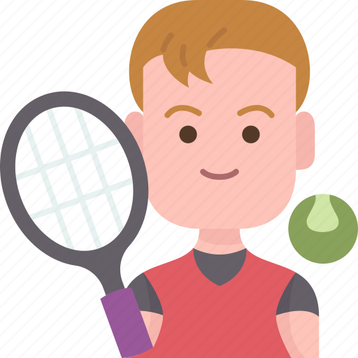 Tennis, player, male, exercise, recreation icon - Download on Iconfinder