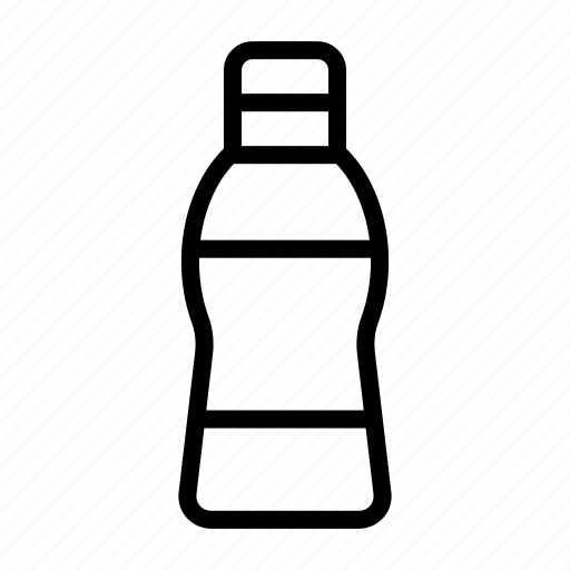 Bottle, container, contour, nutrition, plastic, sport, water icon - Download on Iconfinder
