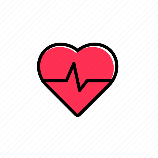 Colored, endurance, excercise, heart, heartbeat, sport, training icon - Download on Iconfinder