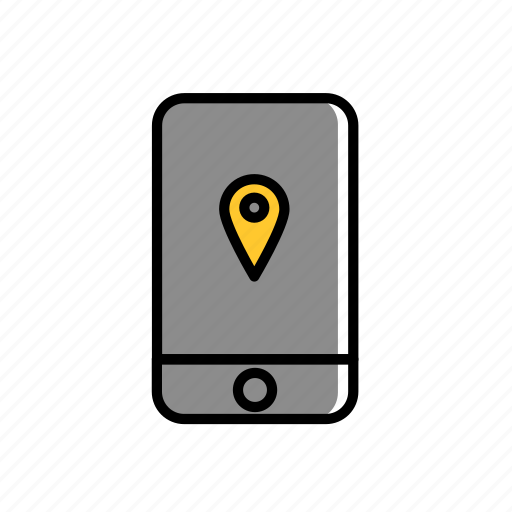 Colored, direction, excercise, iphone, location, sport icon - Download on Iconfinder