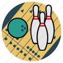 bowling, pins, strike, sport