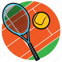 tennis, racket, court, match, sport