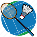 badminton, shuttlecock, racket, game, sport