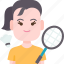 badminton, player, activity, leisure, fitness 