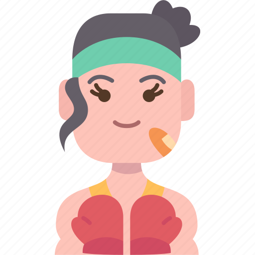 Boxing, boxer, woman, training, workout icon - Download on Iconfinder