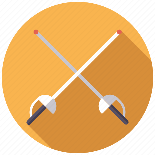 Combat sports, equipment, fencing, foils, sports icon - Download on Iconfinder