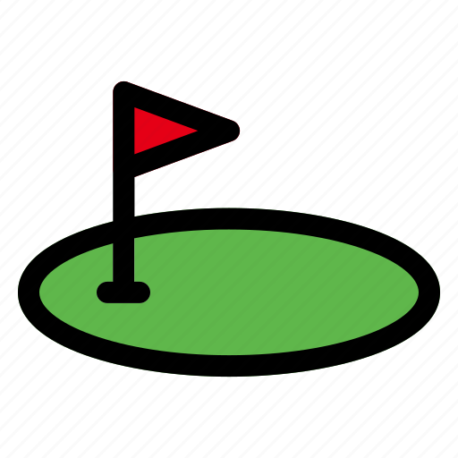Golf, land, sport, flag, course icon - Download on Iconfinder