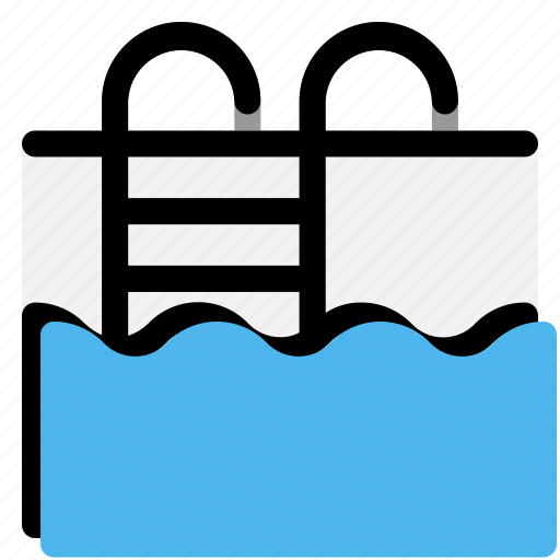 Swimming, pool, sport, watersport, swimmer, ladder icon - Download on Iconfinder