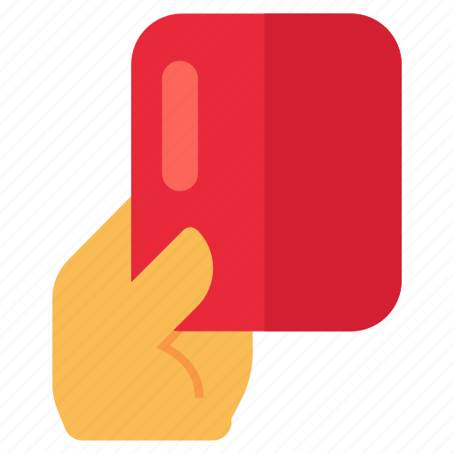 Penalty card, red card, referee card, punishment card, giving card icon - Download on Iconfinder