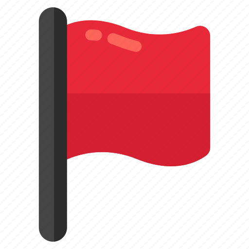 Sports flag, flagpole, streamer, flattering flag icon - Download on Iconfinder