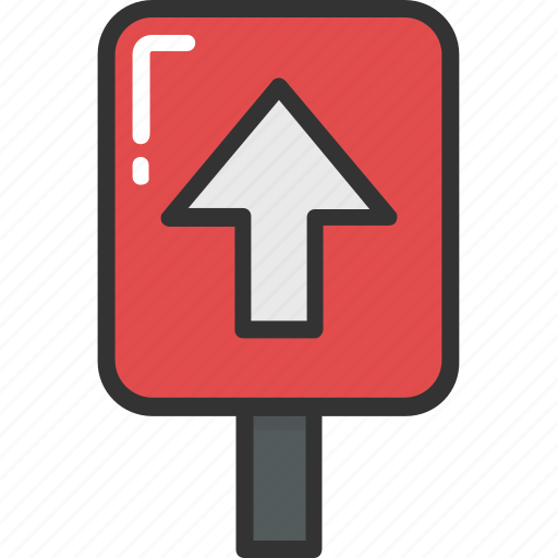 Arrow direction, arrow hint, arrow indication, traffic sign, up arrow icon - Download on Iconfinder
