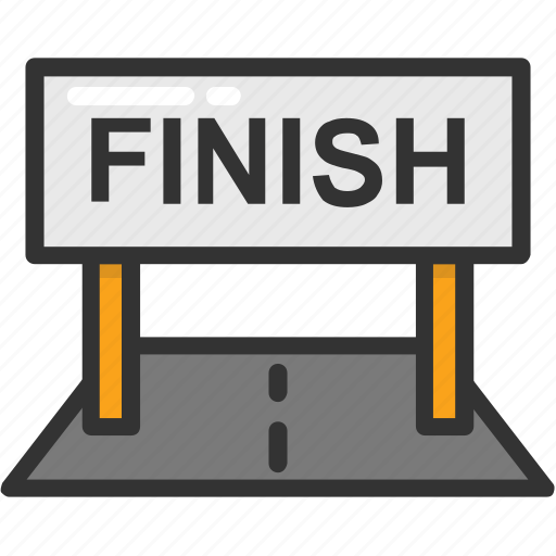 Achievement, finish line, finish symbol, victory, winning point icon - Download on Iconfinder