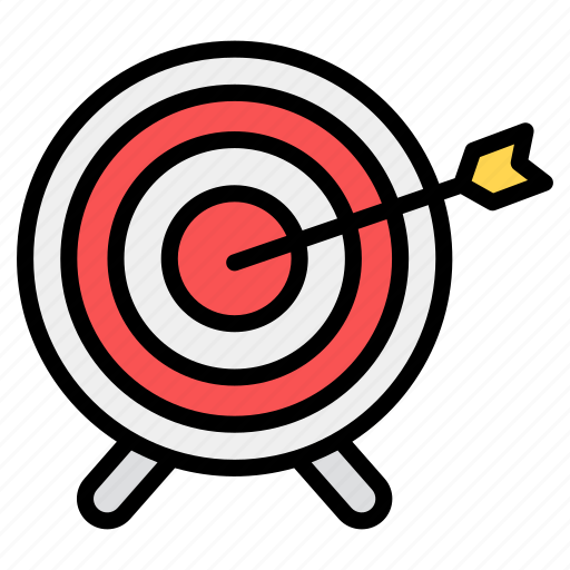 Archery, bullseye, dartboard, sports, target board icon - Download on Iconfinder