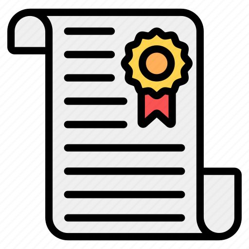 Award, certificate, certified document, deed, degree, diploma icon - Download on Iconfinder