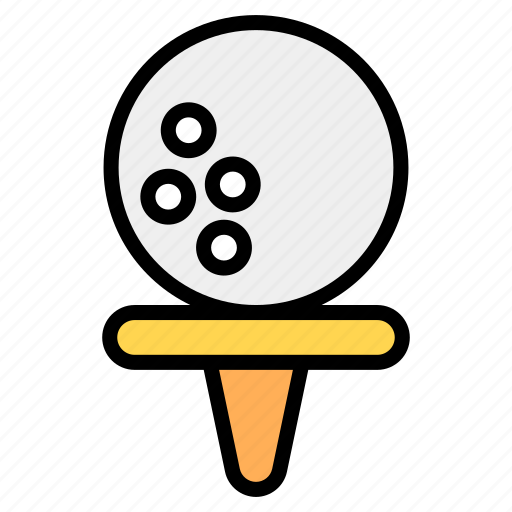 Golf, golf equipment, golf gaming, golf pin, golf tee, tee, tee off icon - Download on Iconfinder