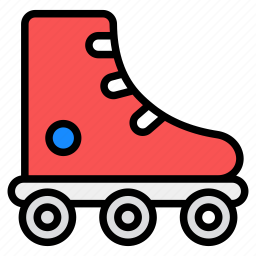 Outdoor sports, roller skates, shoe, skate, skate shoe, skateboarding, skating sports icon - Download on Iconfinder