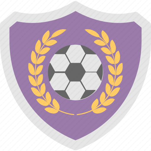 Football, shield, soccer, sports, sports badge icon - Download on Iconfinder