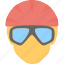 glasses, player, player avatar, swimmer, swimming cap 
