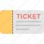 cinema ticket, entry, pass, theater, ticket 