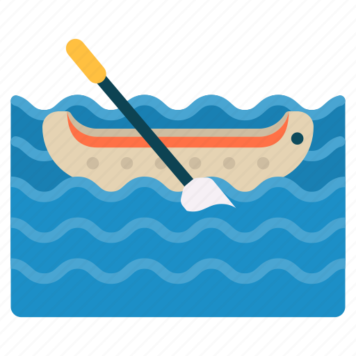 Lake, water, paddle, canoe, sport icon - Download on Iconfinder