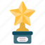 shiny, star, award, festive, gold 