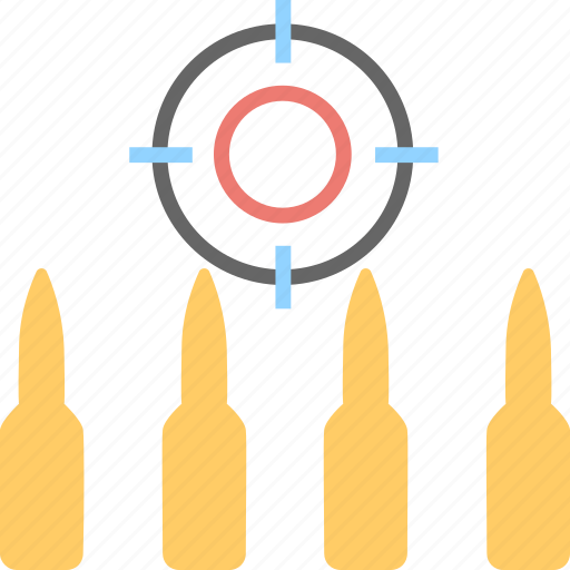 Bullets, crosshair, goal, shooting, target icon - Download on Iconfinder