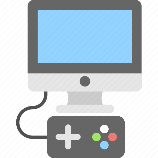 Gamepad, joypad, monitor, playstation, video game icon - Download on Iconfinder