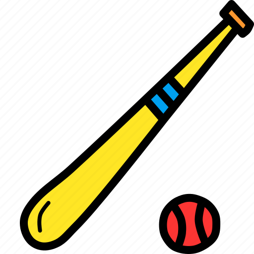 Ball, baseball, bat, game, play icon - Download on Iconfinder