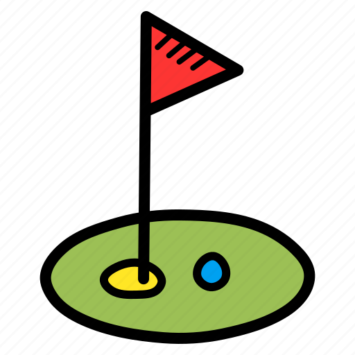 Ball, club, course, field, flag, game, golf icon - Download on Iconfinder
