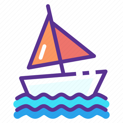 Beach, boat, sail, sailing, sports, water, yacht icon - Download on Iconfinder