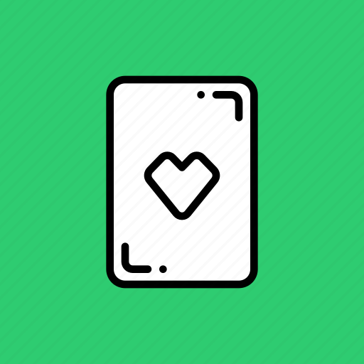 Card, casino, gamble, heart, luck, playing icon - Download on Iconfinder