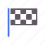 checkered, end, f1, flag, race 