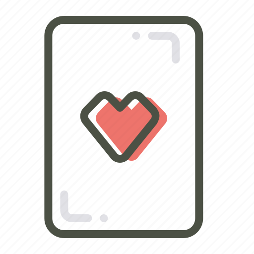 Card, casino, gamble, heart, luck, playing icon - Download on Iconfinder
