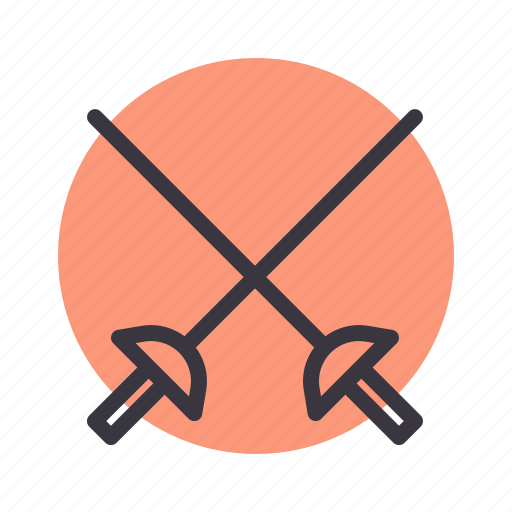 Combat, cross, fence, fencing, fight, game, sword icon - Download on Iconfinder