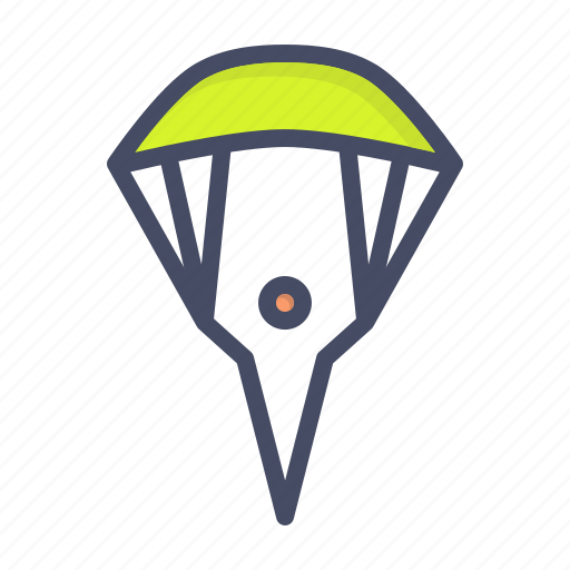 Glider, parachute, paraglider, paragliding, skydiving, skyfall icon - Download on Iconfinder