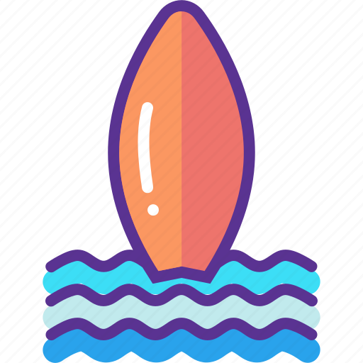 Beach, board, fun, sports, surf, surfing, water icon - Download on Iconfinder