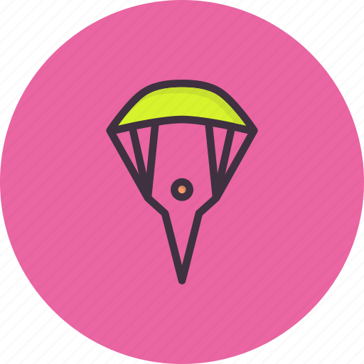 Glider, parachute, paraglider, paragliding, skydiving, skyfall icon - Download on Iconfinder