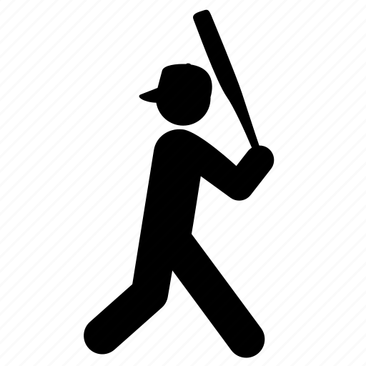 Baseball, baseball-bat, baseball-player, bat, glove, sport, sports icon - Download on Iconfinder